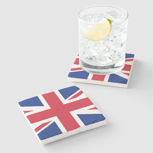 Verenigd Koninkrijk (Britse vlag) (Union Jack) (GB Stenen Onderzetter (Zijkant)