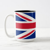 Verenigd Koninkrijk (Britse vlag) (Union Jack) (GB Tweekleurige Koffiemok (Links)