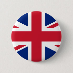 Verenigd Koninkrijk (Britse vlag) (Union Jack) (VK Ronde Button 5,7 Cm