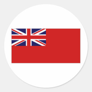 Verenigd Koninkrijk Burgerlijk vaandel Red Duster  Ronde Sticker