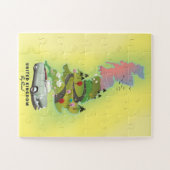 Verenigd Koninkrijk " By Road" Vintage reisbureau  Legpuzzel (Horizontaal)