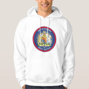 Verenigd Koninkrijk Coat of Arms Circle Shape Hoodie