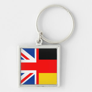 verenigd koninkrijk duitsland halve vlag engelse t sleutelhanger