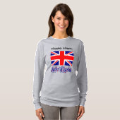 Verenigd Koninkrijk en Britse vlag gepersonaliseer T-shirt (Voorkant volledig)