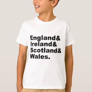 Verenigd Koninkrijk   Engeland Ierland Schotland W T-shirt
