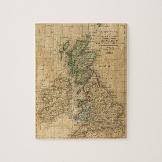 Verenigd Koninkrijk, Engeland, Schotland en Ierlan Legpuzzel (Verticaal)