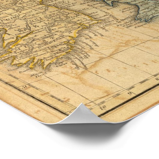 Verenigd Koninkrijk, Engeland, Schotland en Ierlan Poster (Hoek)