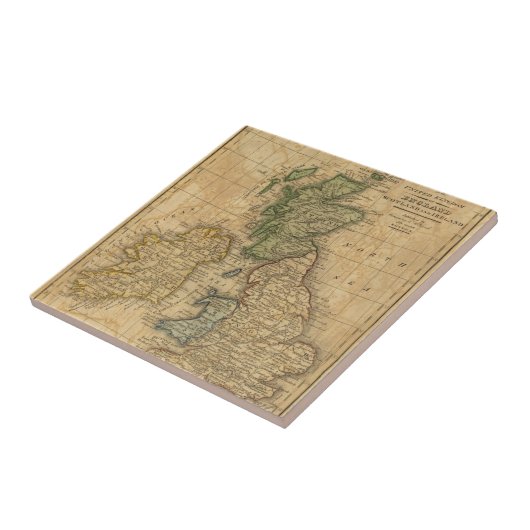 Verenigd Koninkrijk, Engeland, Schotland en Ierlan Tegeltje (Zijkant)