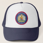 Verenigd Koninkrijk Erfgoed Embleem Trucker Pet (Voorkant)