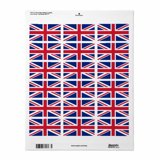 Verenigd Koninkrijk Etiket (Full Sheet)