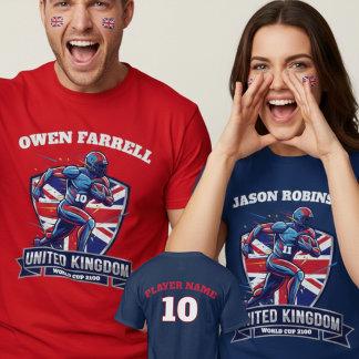 Verenigd Koninkrijk Gridiron Football Patriottisch T-shirt