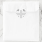 VERENIGD KONINKRIJK HART STICKER (Tas)