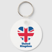 Verenigd Koninkrijk Heart Flag Sleutelhanger (Achterkant)