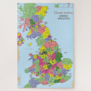 "Verenigd Koninkrijk" Jigzaag Puzzle Legpuzzel