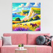 Verenigd Koninkrijk Jurassic Coast canvas print (Insitu (Woonkamer))