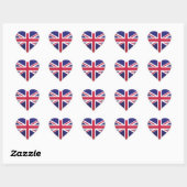 Verenigd Koninkrijk love flag pride hart sticker (Vel)