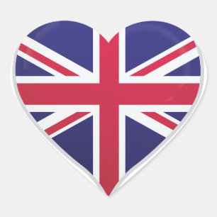 Verenigd Koninkrijk love flag pride hart sticker
