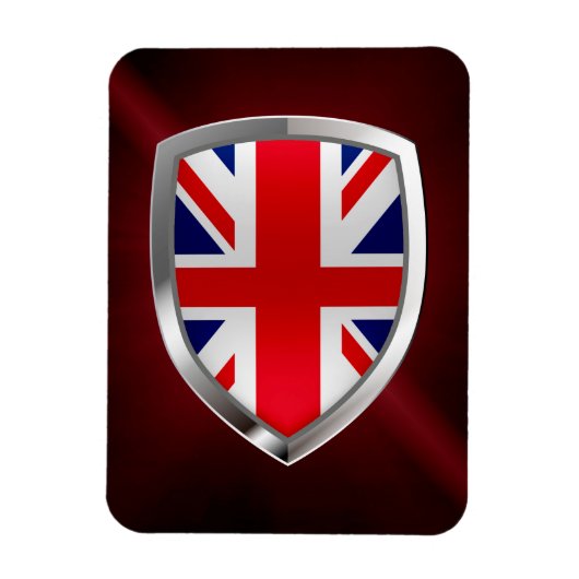 Verenigd Koninkrijk Metallic Emblem Magneet (Verticaal)