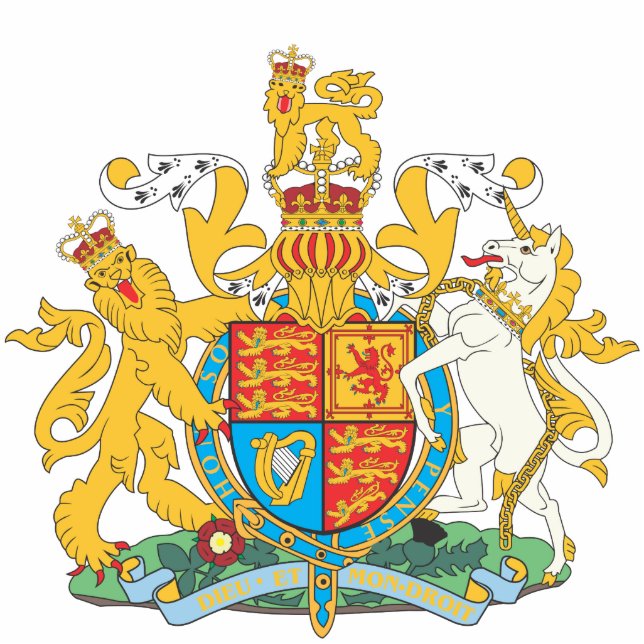 Verenigd Koninkrijk nationaal embleem Staand Fotobeeldje (Voorkant)