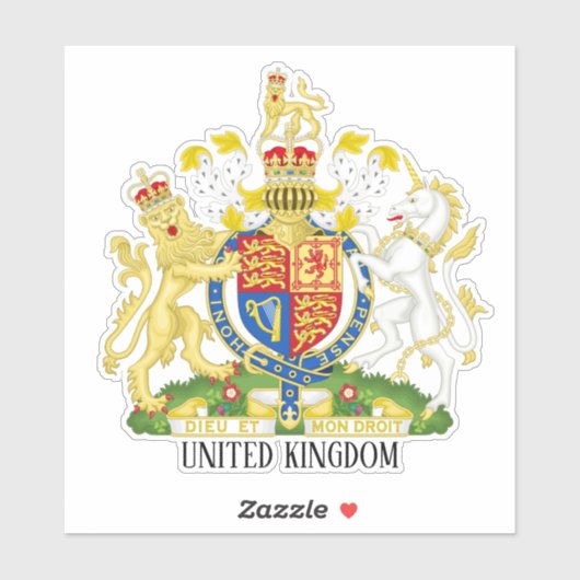 verenigd koninkrijk nationaal wapenschild patriott sticker