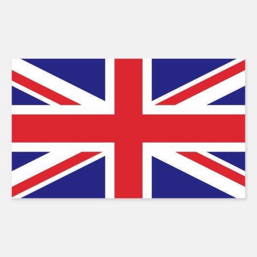 VERENIGD KONINKRIJK RECHTHOEKIGE STICKER (Voorkant)
