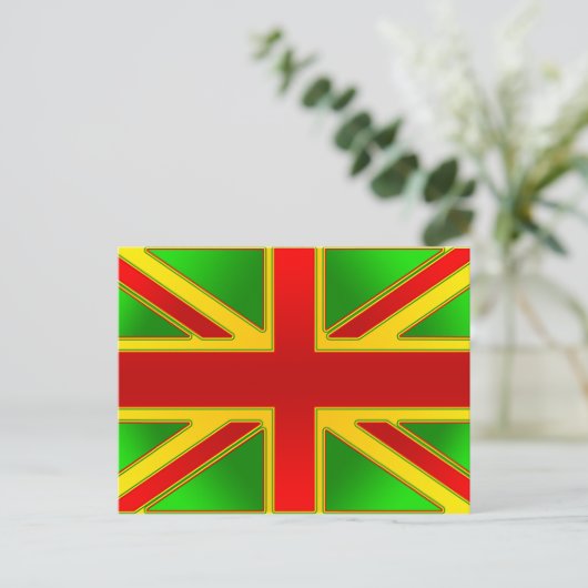 Verenigd Koninkrijk Reggae Rasta Reggae Britse vla Briefkaart (Staand voorkant)