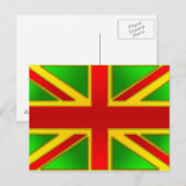 Verenigd Koninkrijk Reggae Rasta Reggae Britse vla Briefkaart (Voorkant / Achterkant)