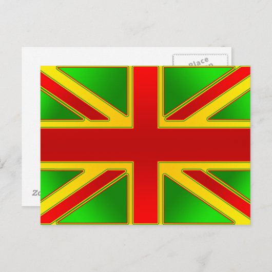 Verenigd Koninkrijk Reggae Rasta Reggae Britse vla Briefkaart (Voorkant / Achterkant)