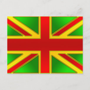 Verenigd Koninkrijk Reggae Rasta Reggae Britse vla Briefkaart