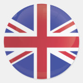 Verenigd Koninkrijk Ronde Icon Flag Ronde Sticker (Voorkant)