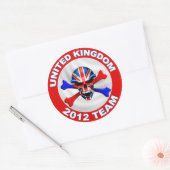 verenigd koninkrijk ronde sticker (Envelop)