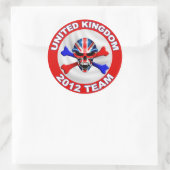 verenigd koninkrijk ronde sticker (Tas)