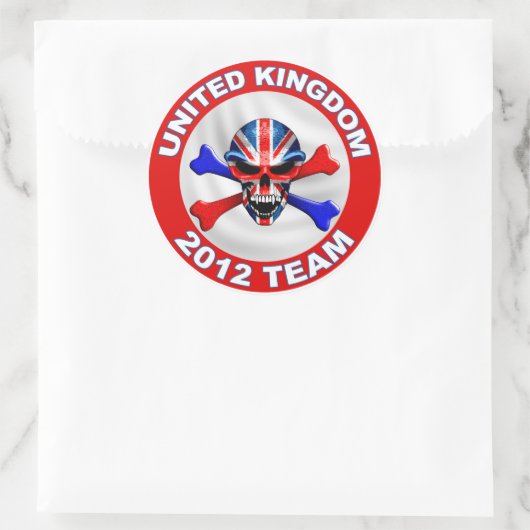 verenigd koninkrijk ronde sticker (Tas)