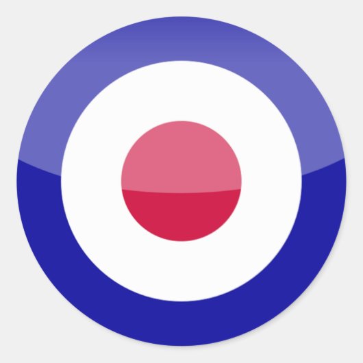 Verenigd Koninkrijk Ronde Sticker (Voorkant)