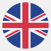 Verenigd Koninkrijk Ronde Sticker (Voorkant)