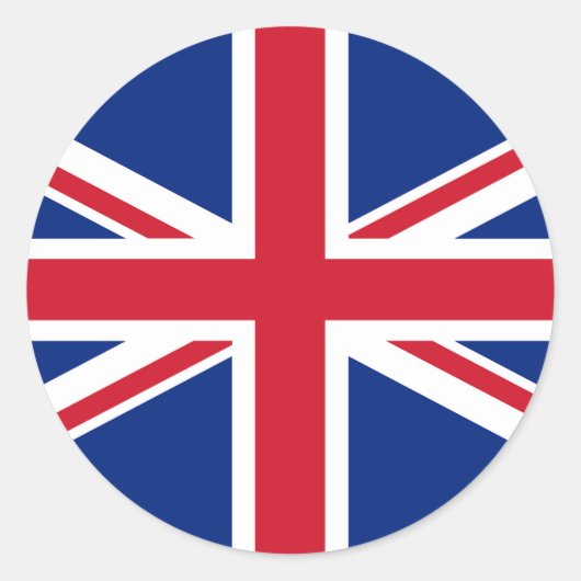 Verenigd Koninkrijk Ronde Sticker (Voorkant)