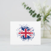 Verenigd Koninkrijk Souvenir Landmark, Britse vlag Briefkaart (Staand voorkant)