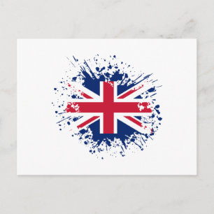 Verenigd Koninkrijk Souvenir Landmark, Britse vlag Briefkaart