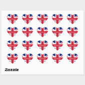Verenigd Koninkrijk Sticker, Hart, liefde, Britse Hart Sticker (Vel)