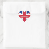 Verenigd Koninkrijk Sticker, Hart, liefde, Britse Hart Sticker (Tas)