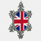 Verenigd Koninkrijk Tin Sneeuwvlok Ornament (Links)