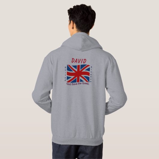 Verenigd Koninkrijk (UK) Hoodie (Achterkant volledig)