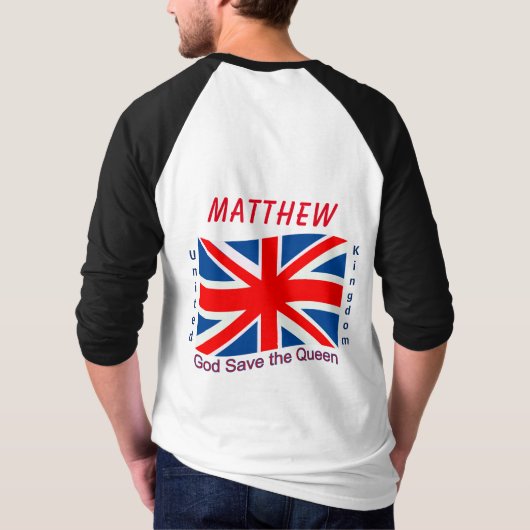 Verenigd Koninkrijk (UK) T-shirt (Achterkant)