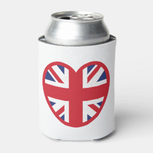 Verenigd Koninkrijk Union Jack Flag Heart Blikjeskoeler