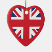 Verenigd Koninkrijk Union Jack Flag Heart Keramisch Ornament (Rechts)