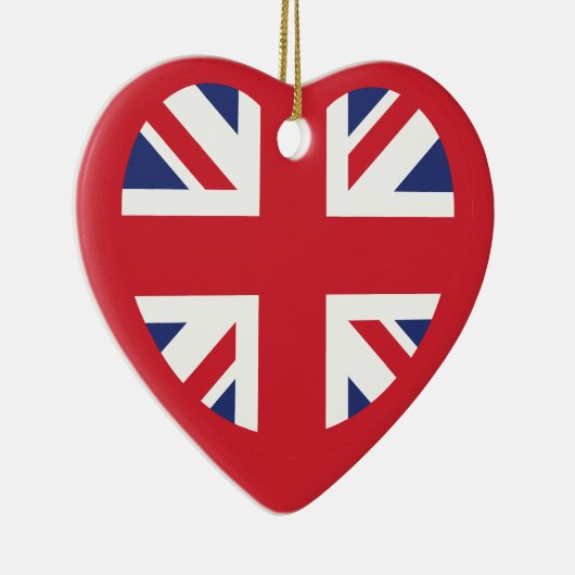 Verenigd Koninkrijk Union Jack Flag Heart Keramisch Ornament (Rechts)