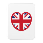 Verenigd Koninkrijk Union Jack Flag Heart Magneet (Verticaal)