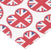 Verenigd Koninkrijk Union Jack Flag Heart Tafelkleed (Gekanteld)