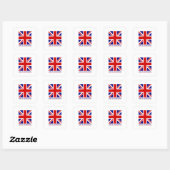 Verenigd Koninkrijk - Union Jack Flag Vierkante Sticker (Vel)