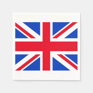 Verenigd Koninkrijk Union Jack papieren feestserve Servetten